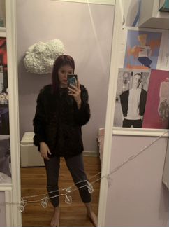 Накидка из искусственного меха