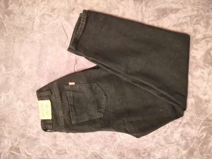 Джинсы чёрные mom