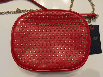 Женская красная сумка Armani Jeans (новая)
