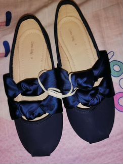 Балетки туфли zara новые синие