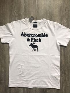 Abercrombie Fitch футболка белая муж, Новая