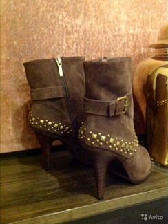 Полусапожки кожаные фирменные элегантные