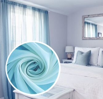 Классические шторы Mixx Цвет: Голубой