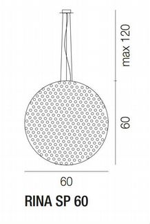 Подвесной светильник rina SP 60 D2 BC MU NIB E27