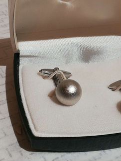 Запонки серебро