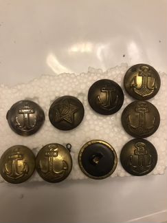 Пуговицы (офицерские) вмф времён СССР (50-70 гг)