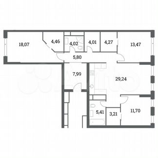 3-к квартира, 111.5 м², 23/41 эт.