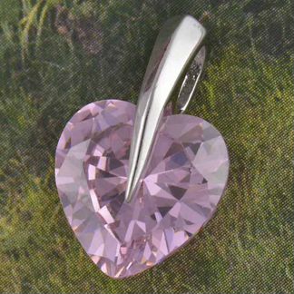 Кулон с цирконием, покрытие золото 9К. Новый