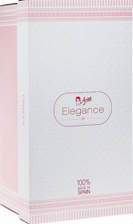 Пупс Arias Elegance 38 см, в одежде в серых тонах с узором (Т16350)