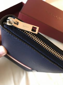 Bally портмоне. Оригинал. Кожа Новое. Синее