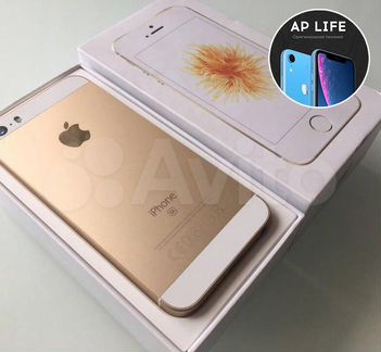 iPhone SE, 64 гб, золотой, гарантия