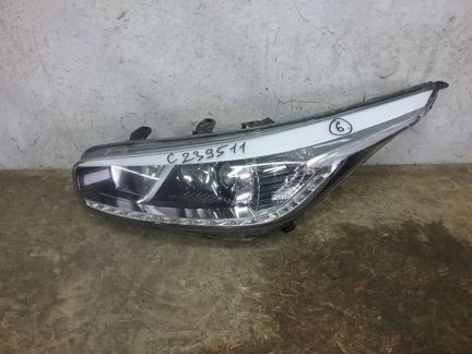 Фара перед лев Kia Ceed 2 галоген с дхо