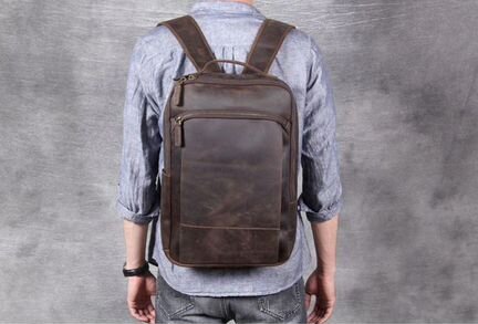 Мужской кожаный рюкзак из натуральной кожи BP717